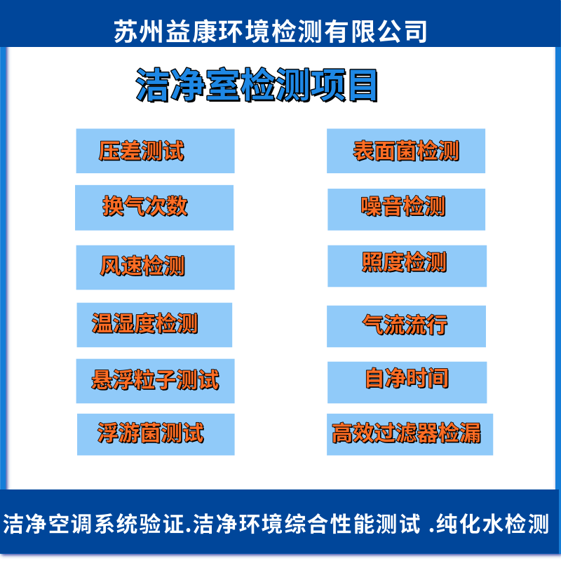潔凈室檢測認證 潔凈室檢測認證